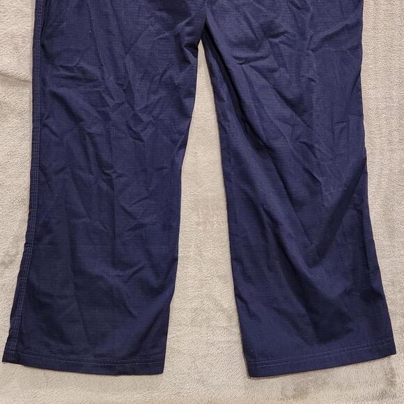 Carharrt Men's Navy Blue Ripstop Lower Rise Straight Leg Drawstring Pants 2X NEW - Picture 7 of 12